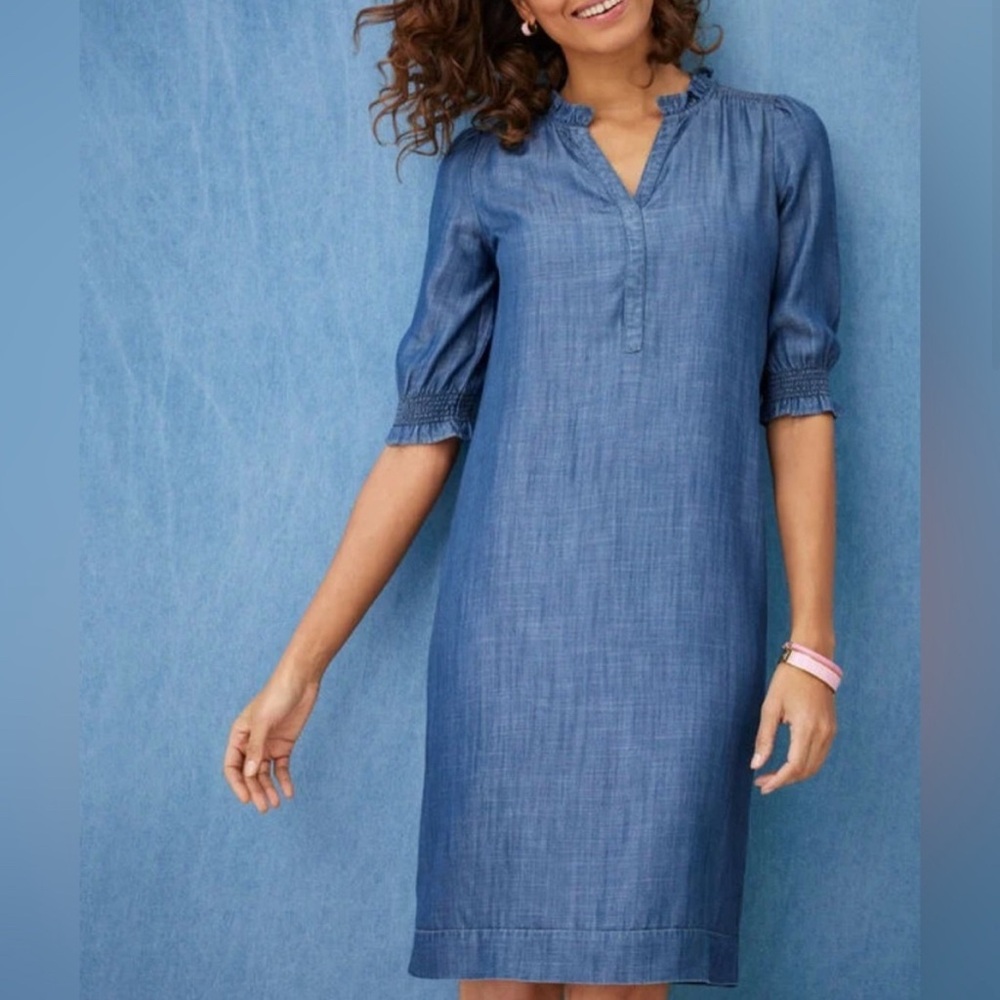 Talbots Blue Denim Dress